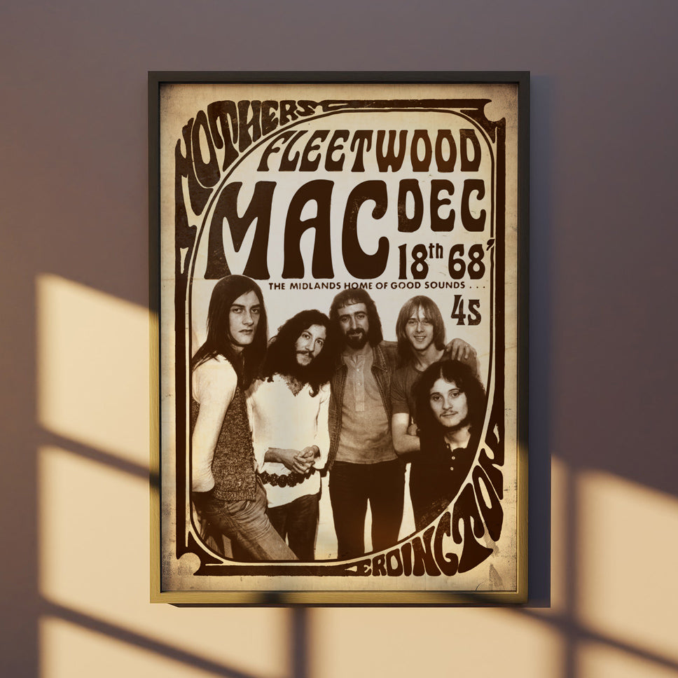 Fleetwood Mac Mothers Night out A3 Poster. Music / retro / collectable