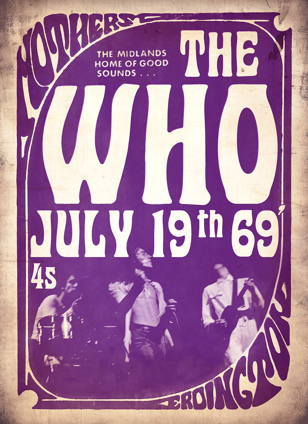 The Who Mothers Night out A3 Poster. Music / retro / collectable