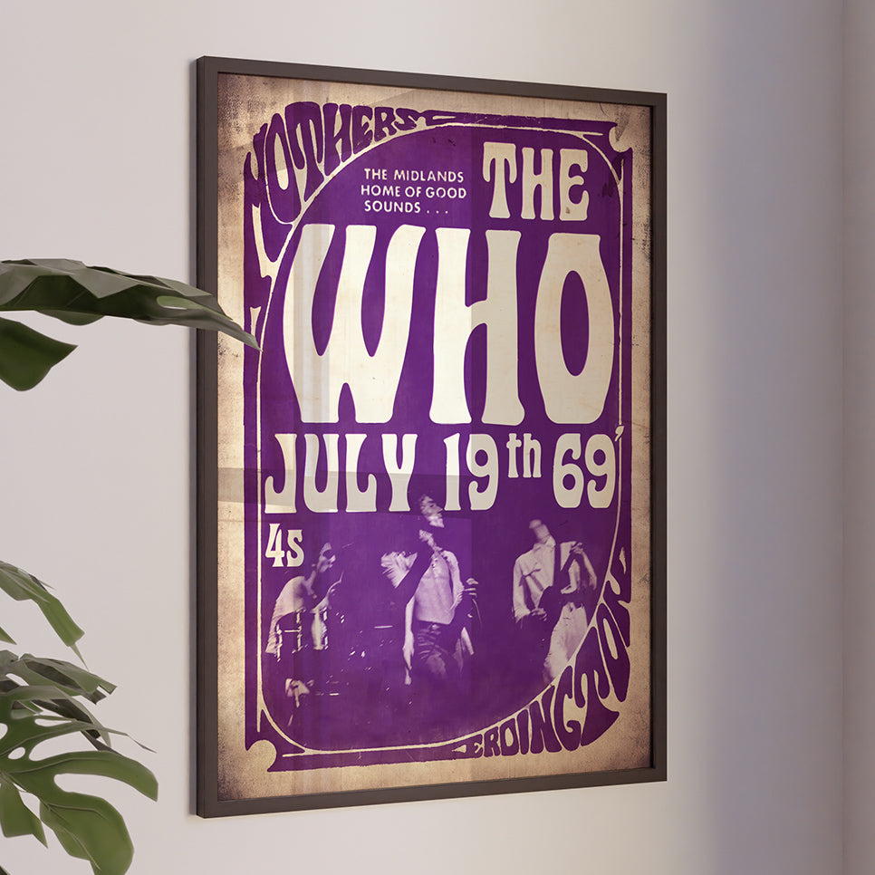 The Who Mothers Night out A3 Poster. Music / retro / collectable