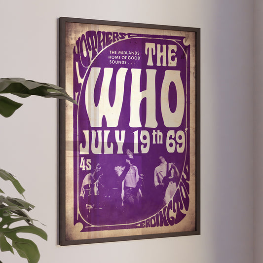 The Who Mothers Night out A3 Poster. Music / retro / collectable